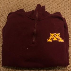 minnesota quarter zip sweatshirt